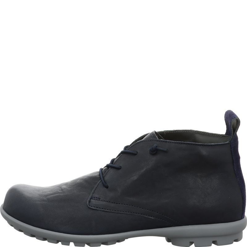 Think! KONG Herren Ankle Boots - Material: Leder in Blau