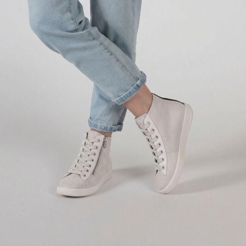 Legero SILENCE Damen Sneaker high - Material: Leder in Weiß