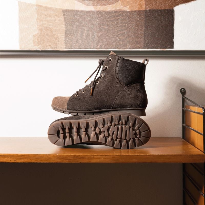 Think MENSCHA Woman Ankle boot - Material: Leather in Brown