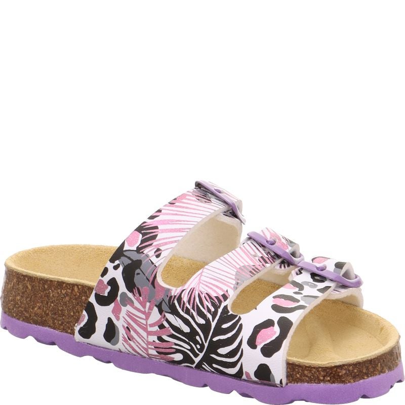 Superfit FUSSBETTPANTOFFEL Girls Slipper - Material: Sonstiges Material in White