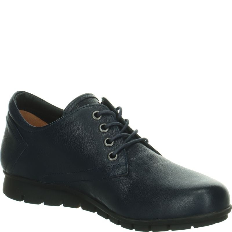 Think! MENSCHA Schnürschuh - Material: Leder in Blau