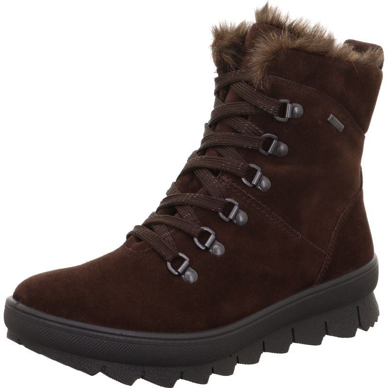 Legero NOVARA Damen Schnürboots - Material: Leder in Braun