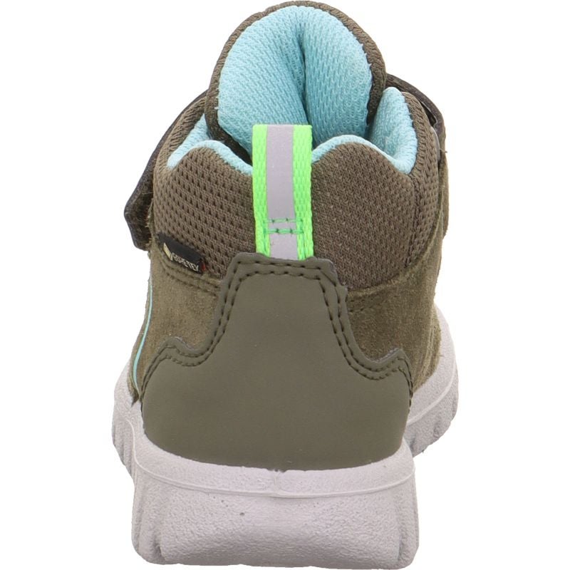 Superfit SPORT7 MINI Unisex | Jungen Sneaker high - Material: Leder/Sonstiges Material/Textil in Grün
