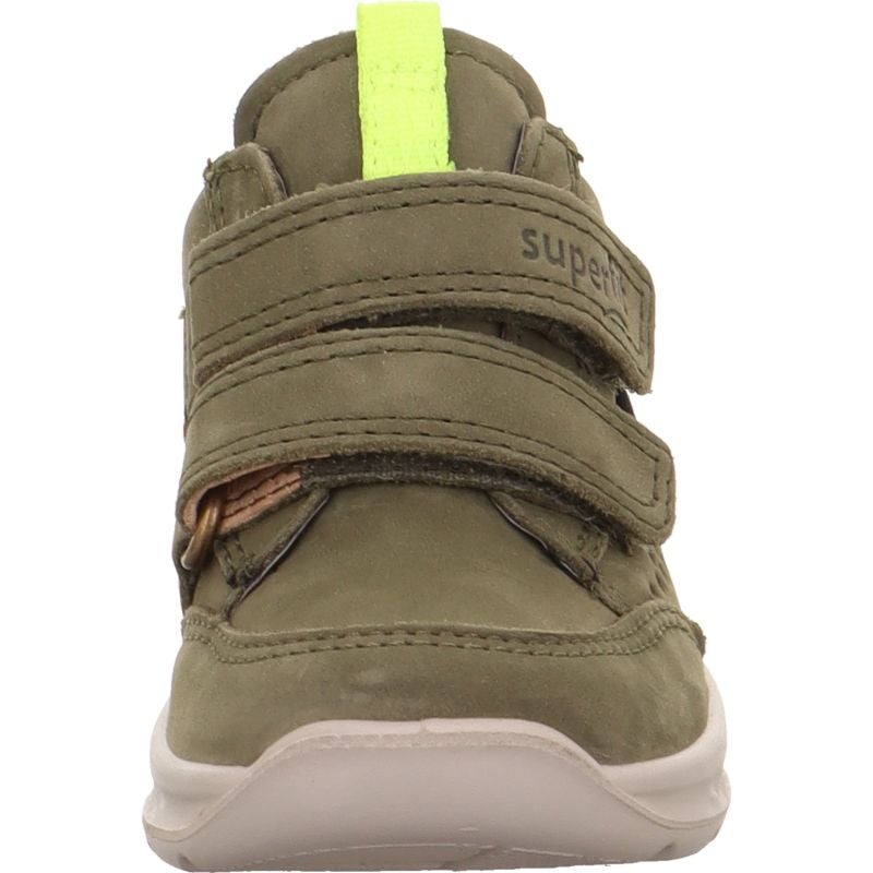 Superfit BREEZE Boys Sneakers high - Material: Leather in Green