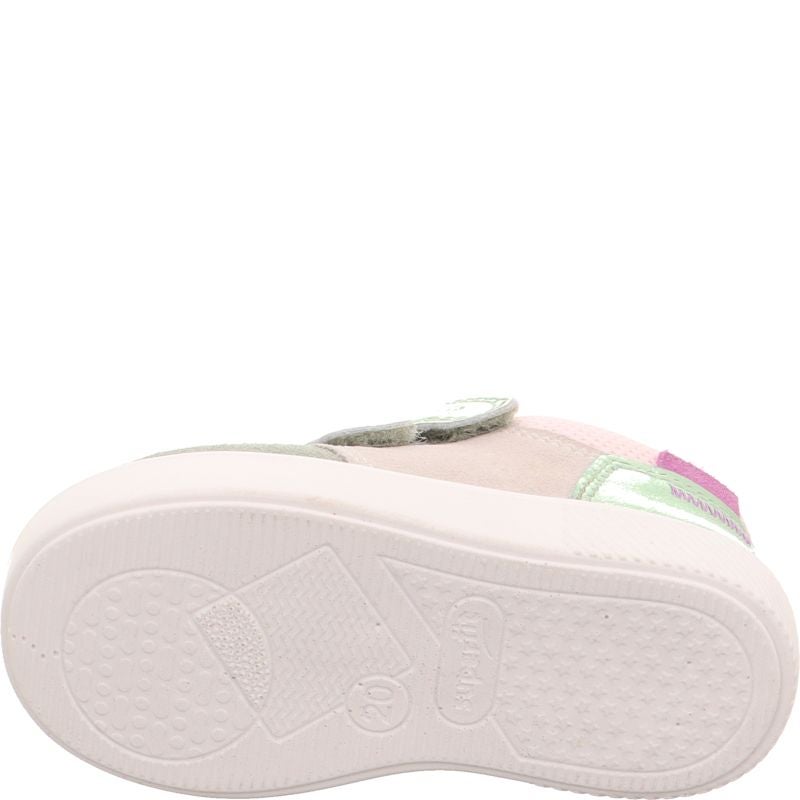 Superfit SUPIES Girls Sneakers low - Material: Leather/Textil in Multi Colour