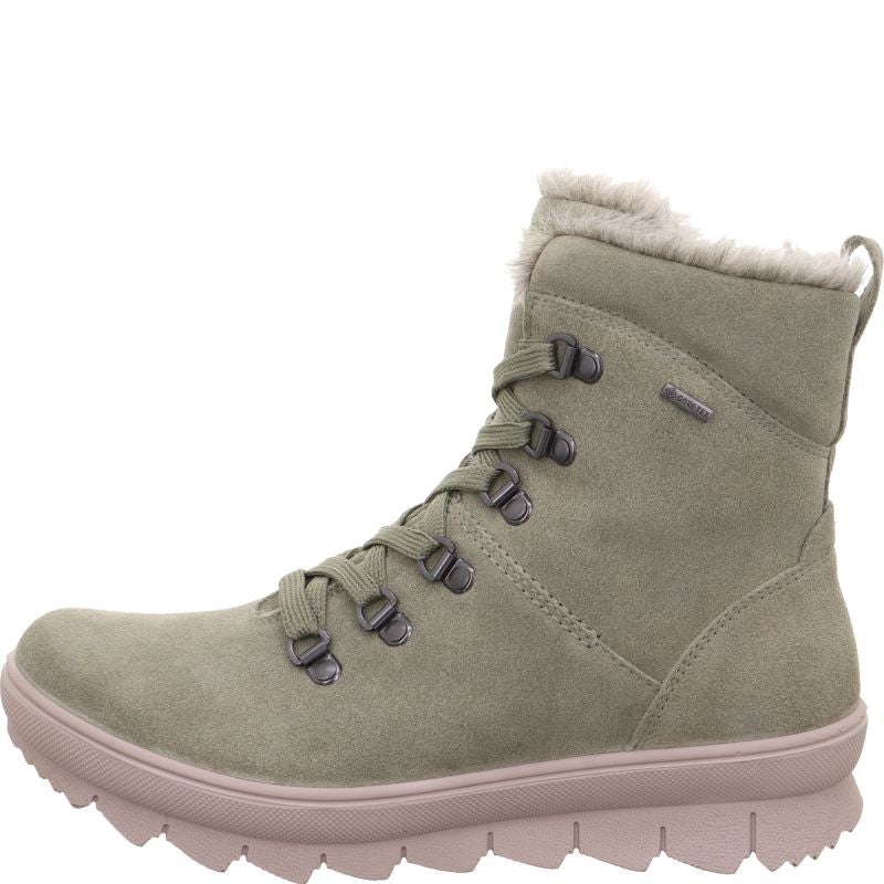 Legero NOVARA Damen Schnürboots - Material: Leder in Grün