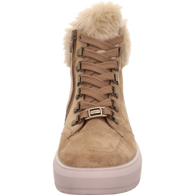 Legero WONDER Damen Schnürboots - Material: Leder/Textil in Beige