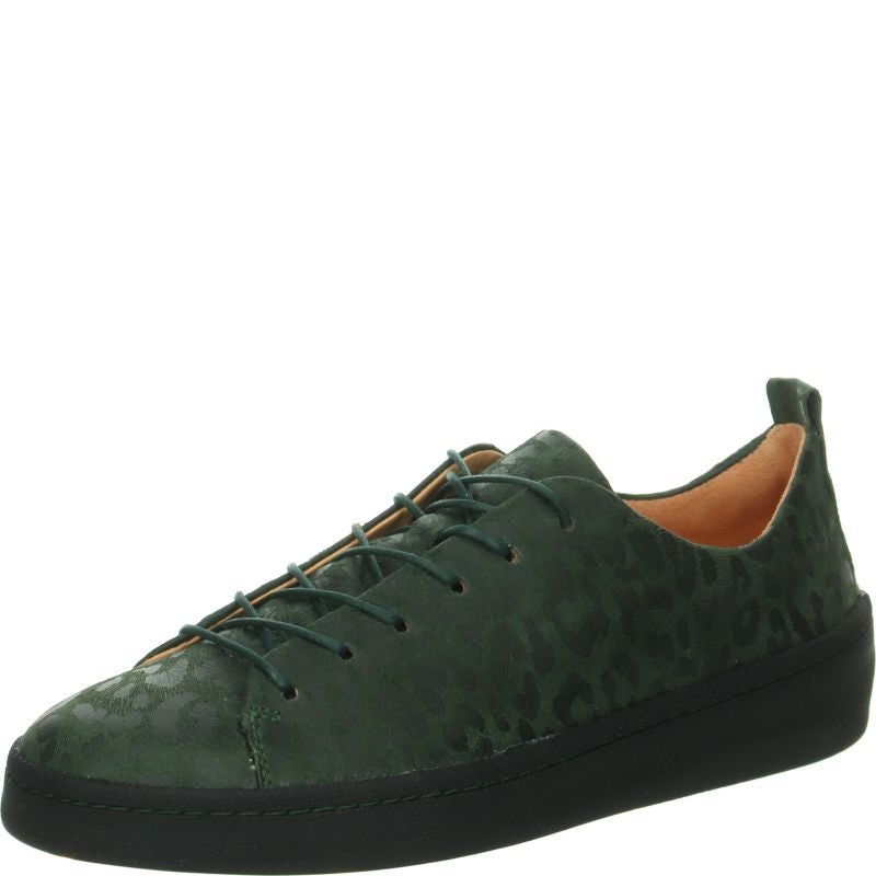 Think! KUMI Damen Sneaker low - Material: Leder in Grün