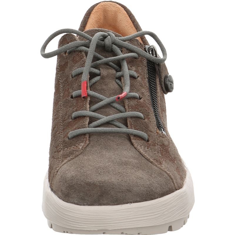 Think! COMODA Damen Schnürschuh - Material: Leder in Grau