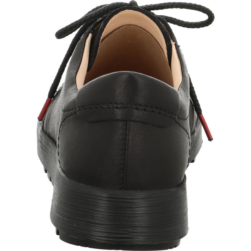 Think! COMODA Damen Schnürschuh - Material: Leder in Schwarz