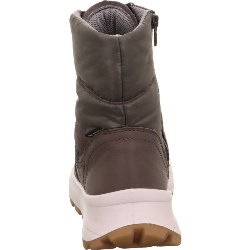 legero T4 RUN Damen Schnürboots - Material: Leder/Textil in Grau