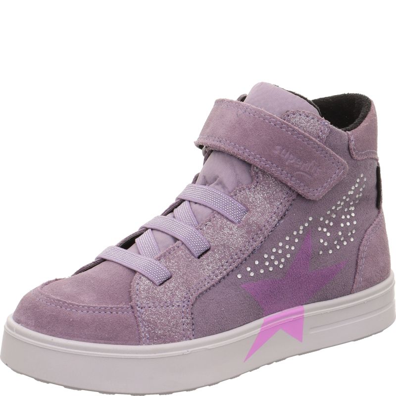 Superfit STELLA Mädchen Sneaker high - Material: Leder/Textil in Lila