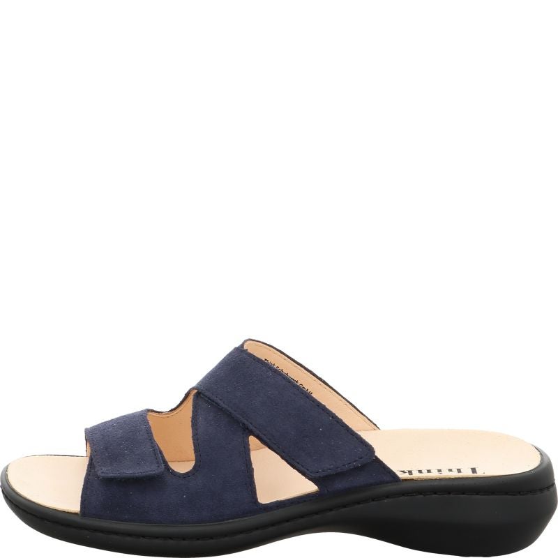 Think! CAMILLA Damen Pantolette - Material: Leder in Blau