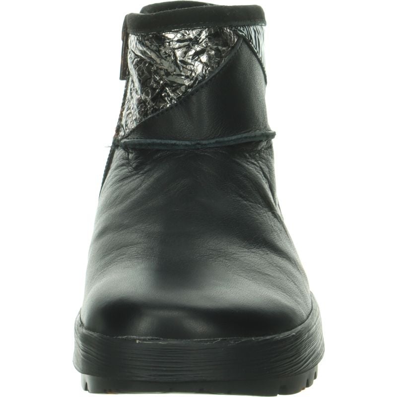 Think COMODA Woman Ankle boot - Material: Leather in Black