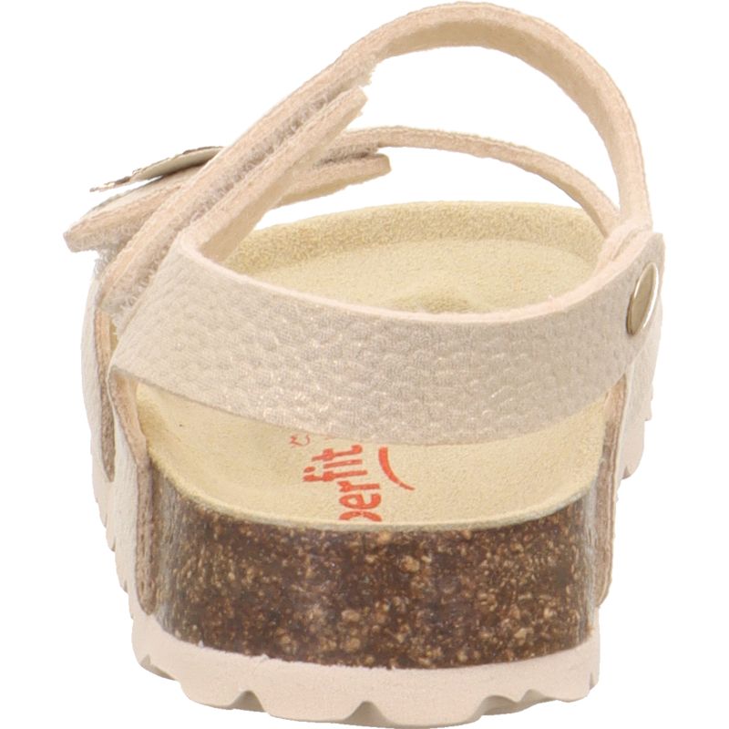 superfit FUSSBETTPANTOFFEL Mädchen Sandale - Material: Sonstiges Material in Metallic