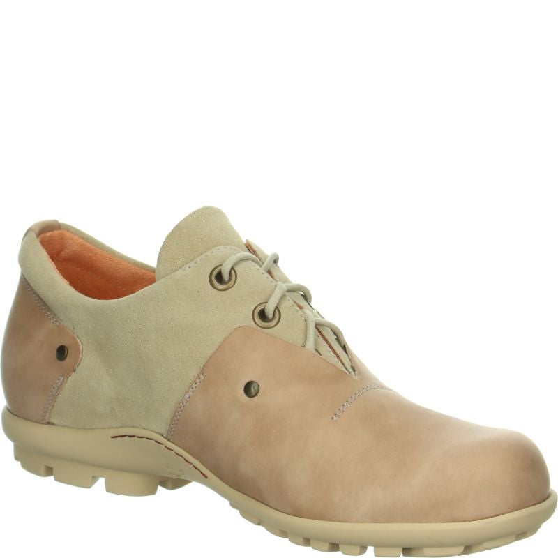 Think! KONG Herren Schnürschuh - Material: Leder in Beige