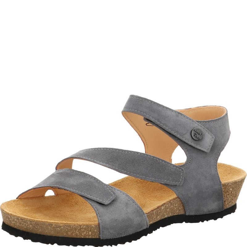 Think! DUMIA Damen Riemchensandale - Material: Leder in Grau