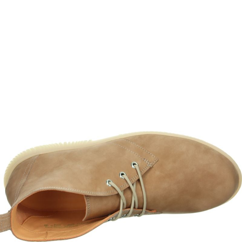 Think HAUKI HERREN Men Sneakers high - Material: Leather in Beige