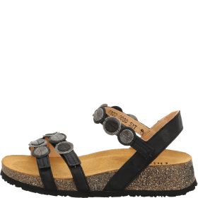 Think KOAK DAMEN Strap sandal - Material: Leather in Black