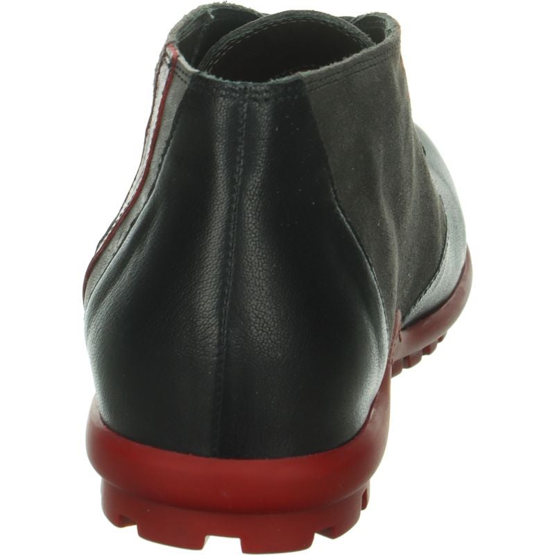 Think! KONG Herren Ankle Boots - Material: Leder in Grau