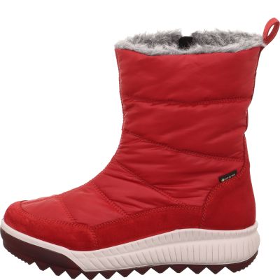 Legero TIRANO Damen Stiefelette - Material: Leder/Textil in Rot