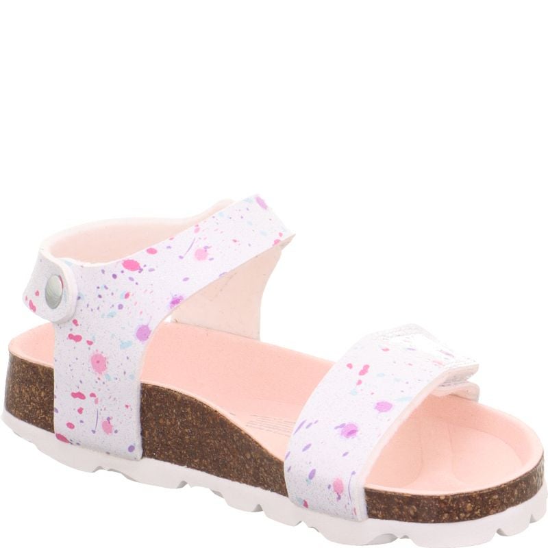 Superfit FUSSBETTPANTOFFEL Girls Sandal - Material: Sonstiges Material in White