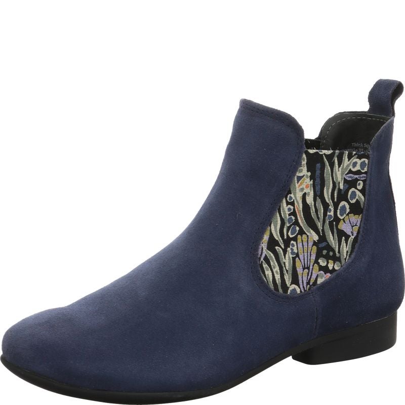 Think! GUAD2 Damen Chelsea Boots - Material: Leder in Blau