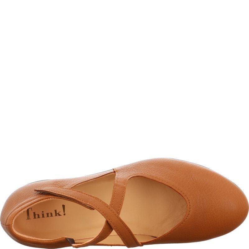 Think GUAD2 Woman Ballerina - Material: Leather in Brown