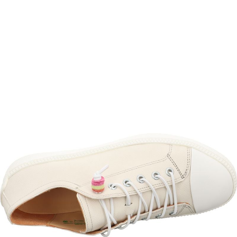 Think TURNA WOMEN Woman Sneakers low - Material: Leather in Beige