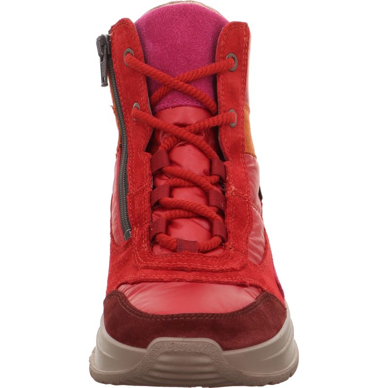 Legero SPRINTER Damen Sneaker high - Material: Leder/Textil in Rot