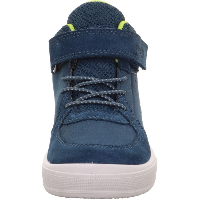 Superfit MAVERICK Jungen Sneaker high - Material: Leder/Sonstiges Material/Textil in Blau