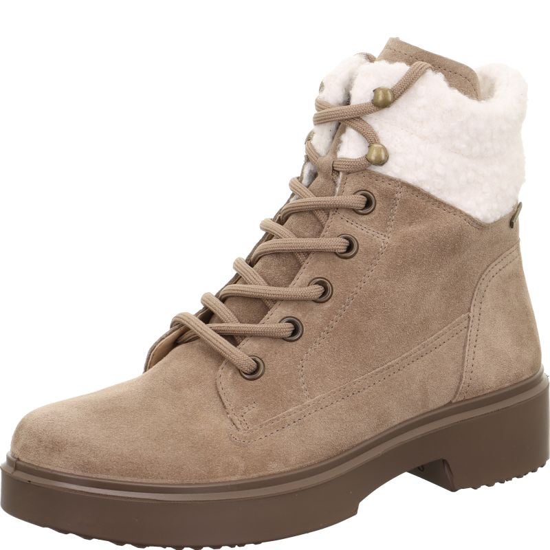 legero ANGEL Damen Schnürboots - Material: Leder in Beige
