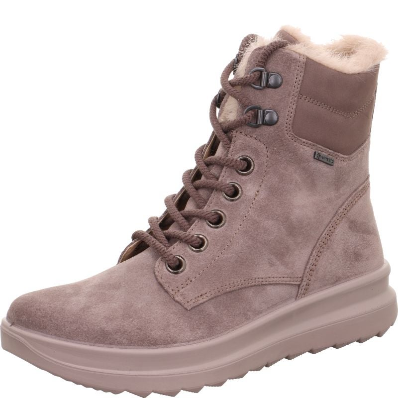legero DREAMER Damen Schnürboots - Material: Leder in Rosa