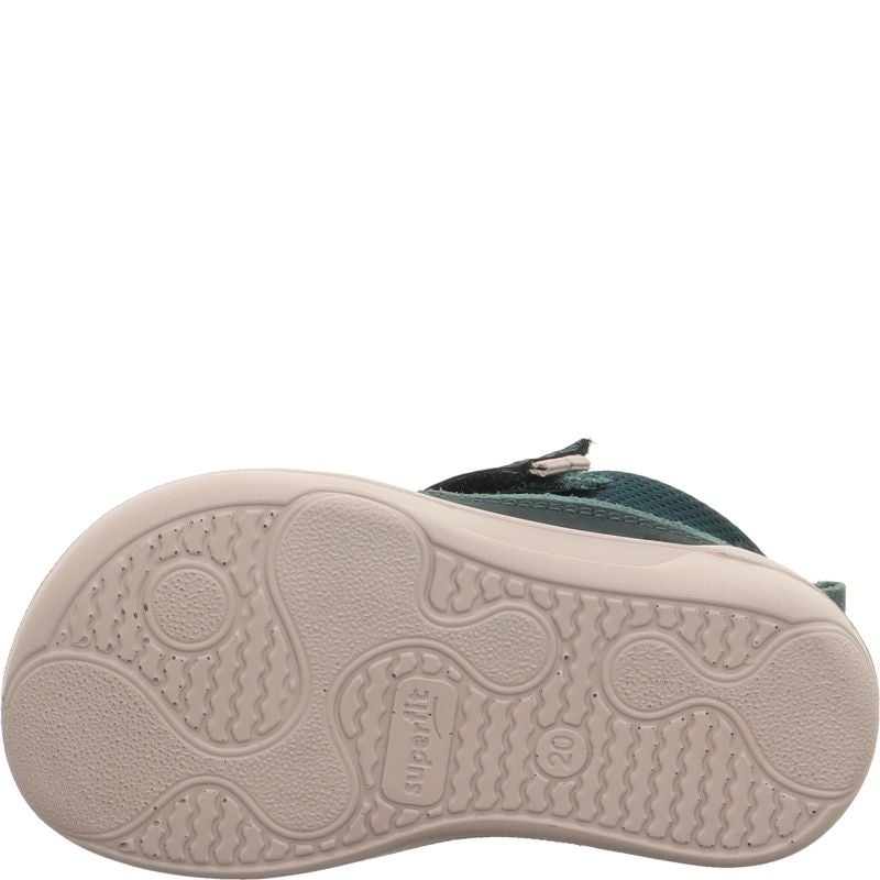 Superfit SUPERFREE Unisex | Boys Sneakers high - Material: Leather/Textil in Green
