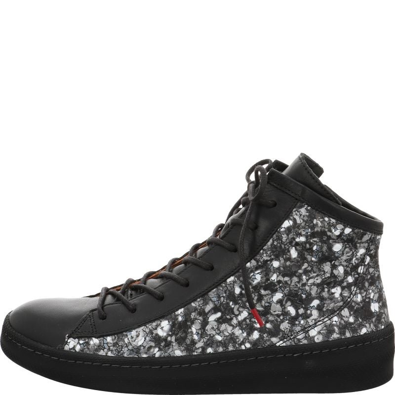 Think KUMI Woman Sneakers high - Material: Leather in Black