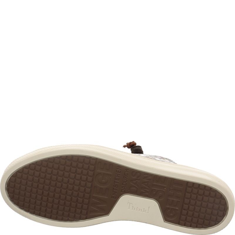 Think KUMI Woman Sneakers low - Material: Leather in Brown