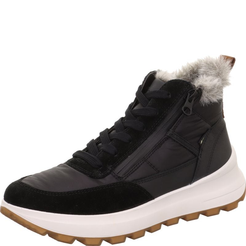 legero T4 RUN Damen Sneaker high - Material: Leder/Textil in Schwarz