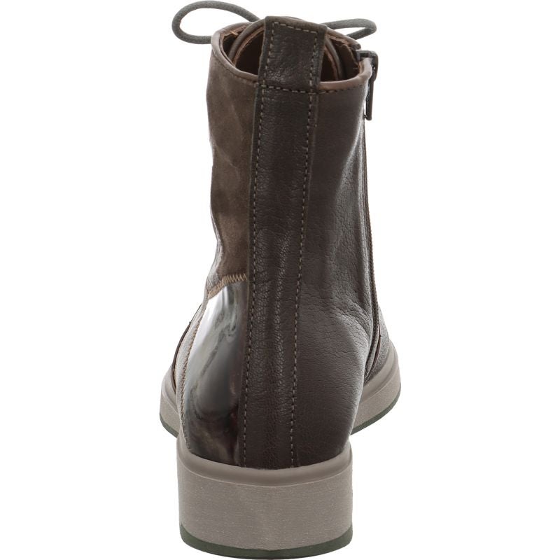 Think COGITA Woman Ankle boot - Material: Leather in Grey