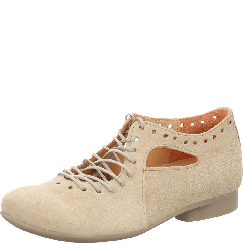 Think GUAD2 Lace up shoe - Material: Leather in Beige