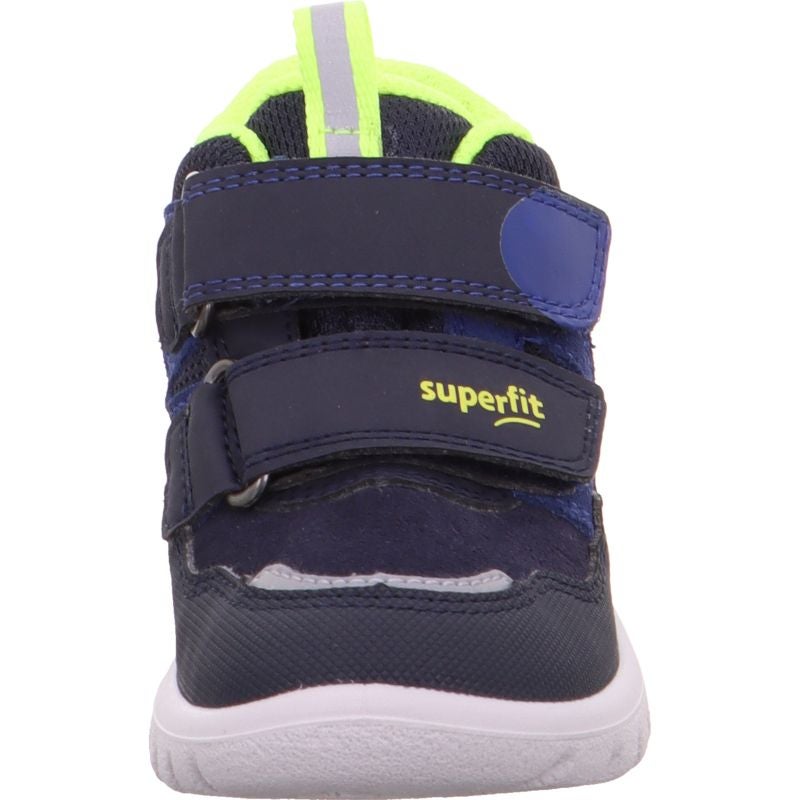 Superfit SPORT7 MINI Unisex, Jungen Sneaker high - Material: Leder/Sonstiges Material/Textil in Blau
