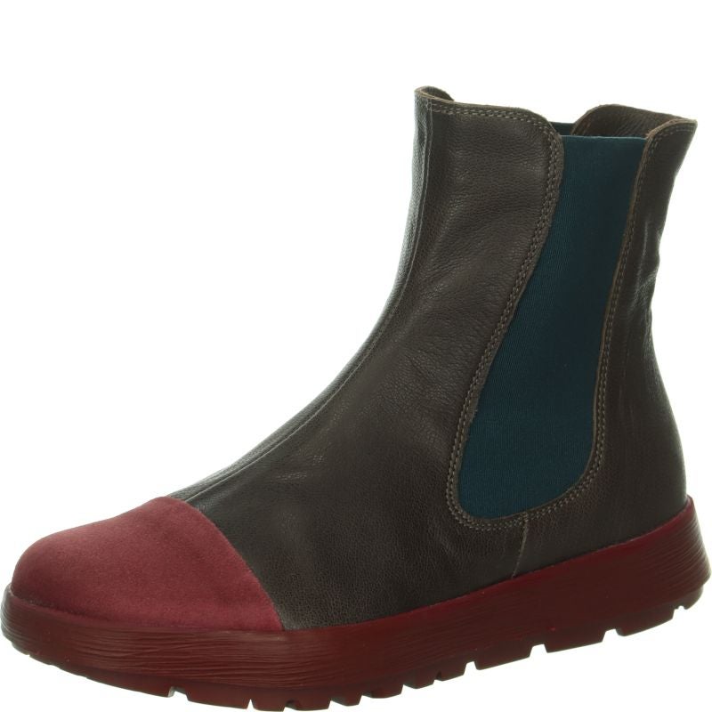 Think! COMODA Damen Chelsea Boots - Material: Leder in Grau