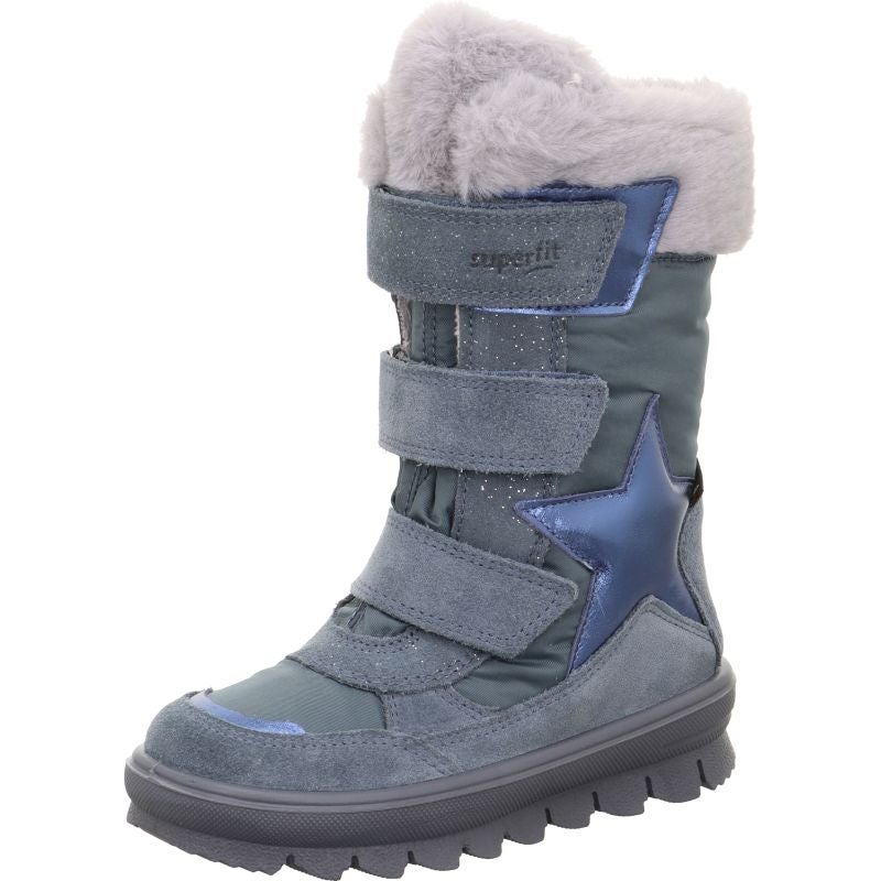 Superfit FLAVIA Girls Boot - Material: Leather/Textil in Blue