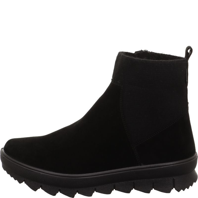Legero NOVARA Damen Stiefelette - Material: Leder in Schwarz