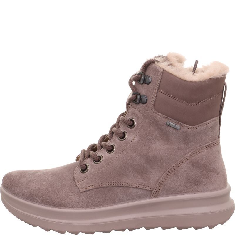 legero DREAMER Damen Schnürboots - Material: Leder in Rosa