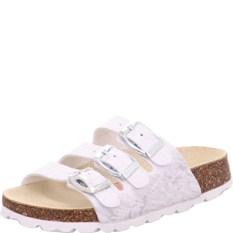 Superfit FUSSBETTPANTOFFEL Girls Slipper - Material: Sonstiges Material in White