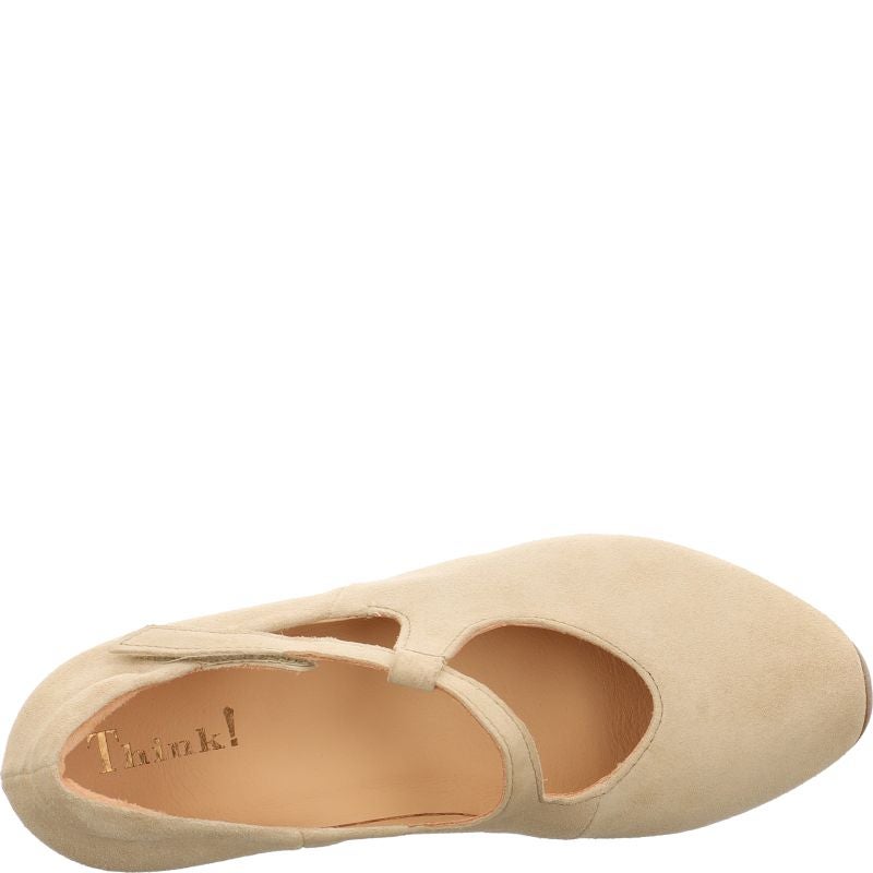 Think AIDA DAMEN Woman  - Material: Leather in Beige