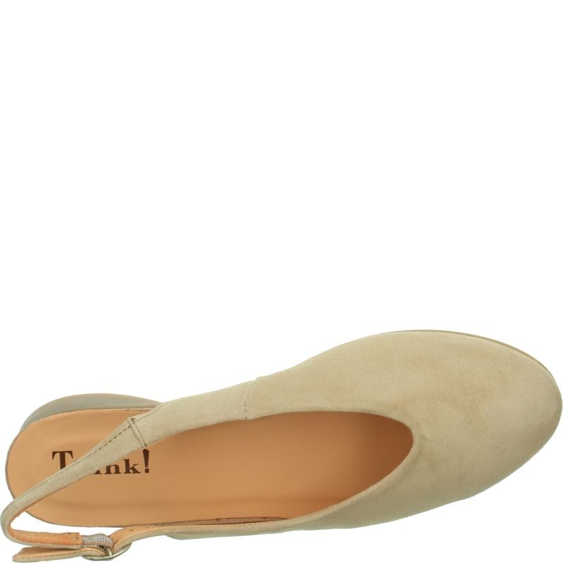 Think! GUAD2 Damen Pumps - Material: Leder in Beige
