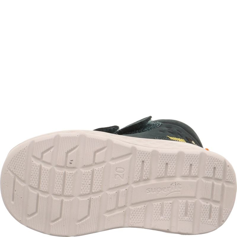 Superfit BREEZE Boys Sneakers high - Material: Leather in Green
