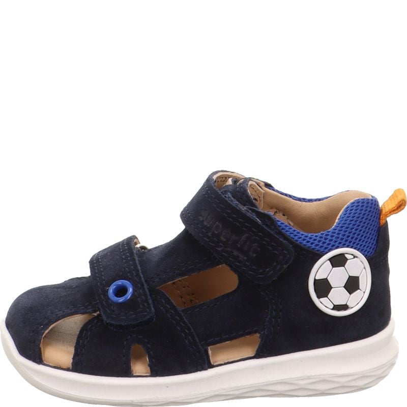 Superfit BUMBLEBEE Jungen Sandale - Material: Leder/Textil in Blau