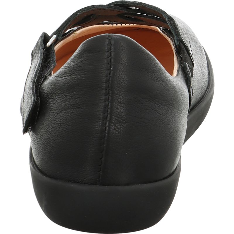 Think NATURE Woman Ballerina - Material: Leather in Black